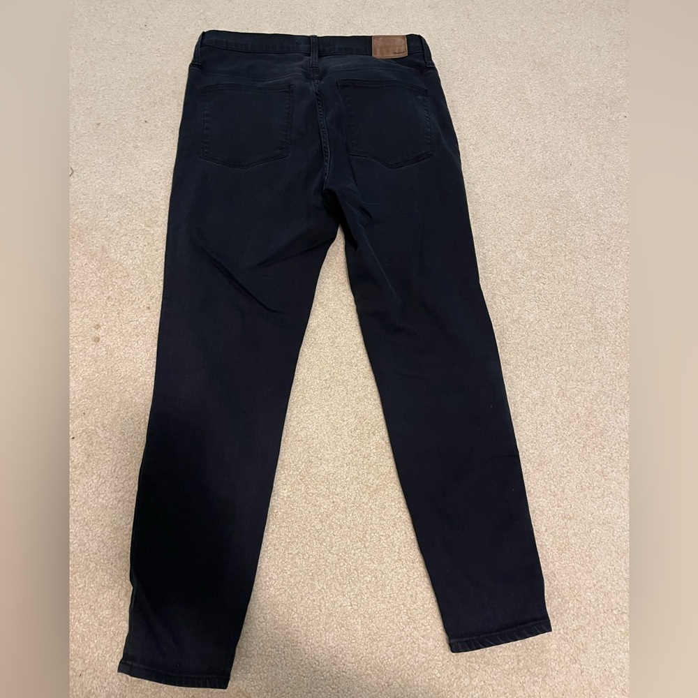 Black high rise stretch skinny jeans